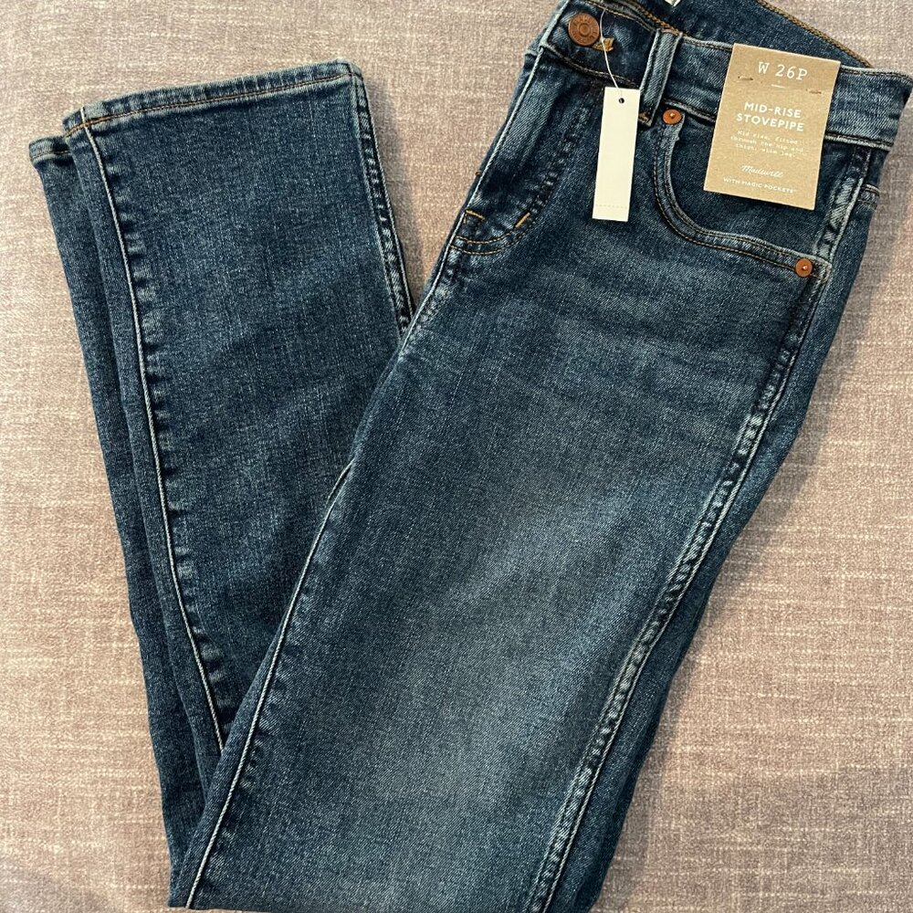 Madewell Stovepipe Jeans in Deming Wash NWT